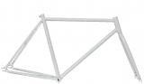 TE 01 B 53 Telaio in acciaio Fixed bianco lucido misura 53, forcella da 1'' filettata